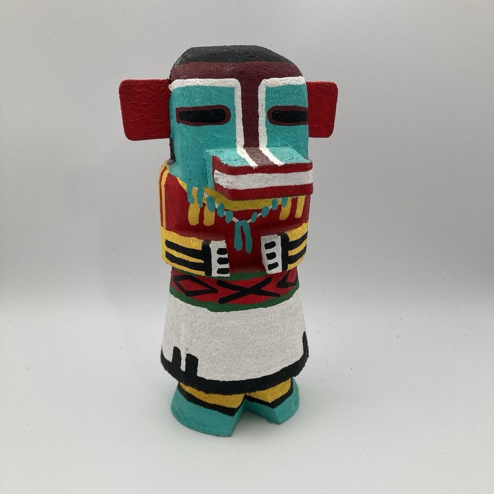 Vintage Hopi Pueblo Eagle Route 66 Style Kachina Doll / By Leroy Pooley / L.